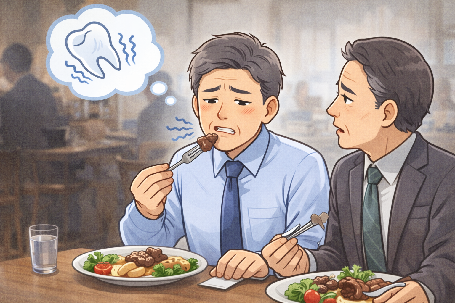 噛めないのに痛くない？