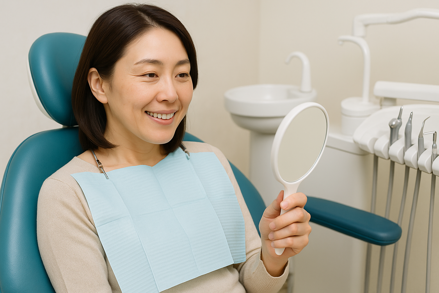 笑顔と口元の美しさ